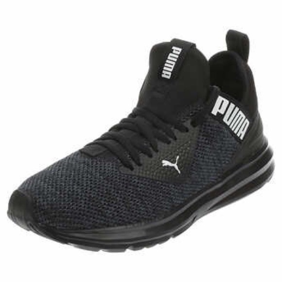 NEW Puma Men Enzo Beta Woven shoes SNEAKER BLACK HEATHERED NIB - Picture 4 of 6